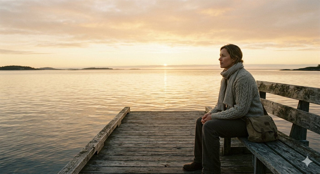 A person sitting quietly at a dock looking out at a calm open horizon, symbolizing patient endurance and waiting on God