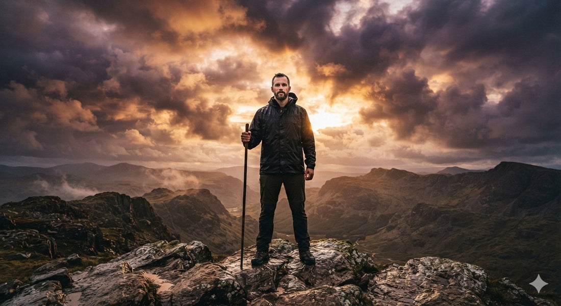 A silhouetted figure standing firm against a dramatic sunrise, symbolizing the armor of God