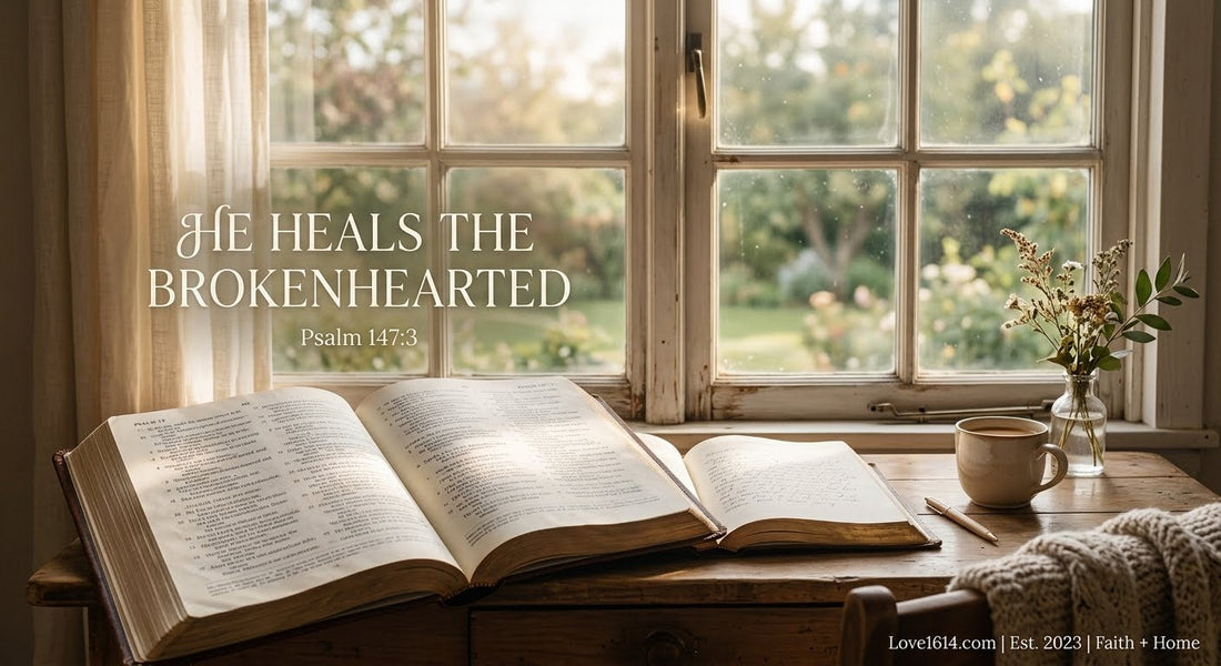 Soft morning light through a window onto an open Bible conveying comfort and healing