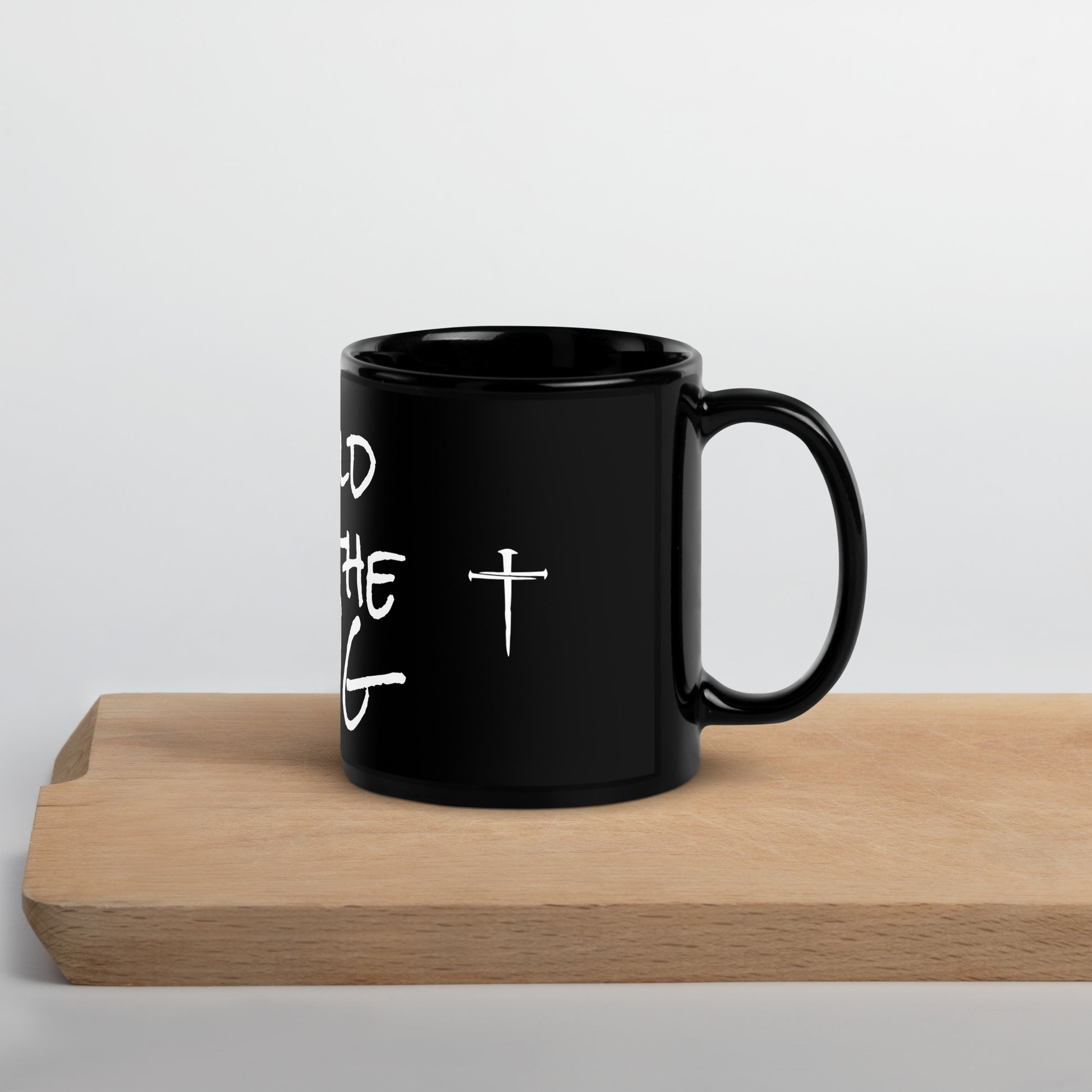 Child of the King Christian coffee mug side two view black and white by Love1614